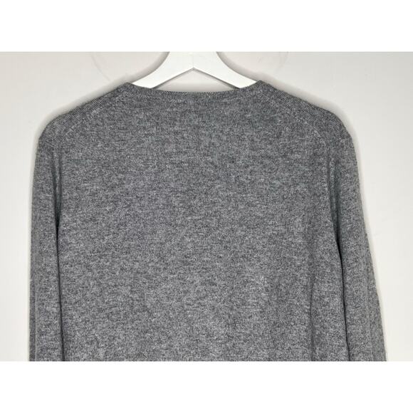 Soft Goat 100% Cashmere Long Sleeve Crew Neck Jumper Sweater Gray Medium - Picture 9 of 10